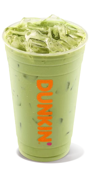 dunkin iced matcha latte