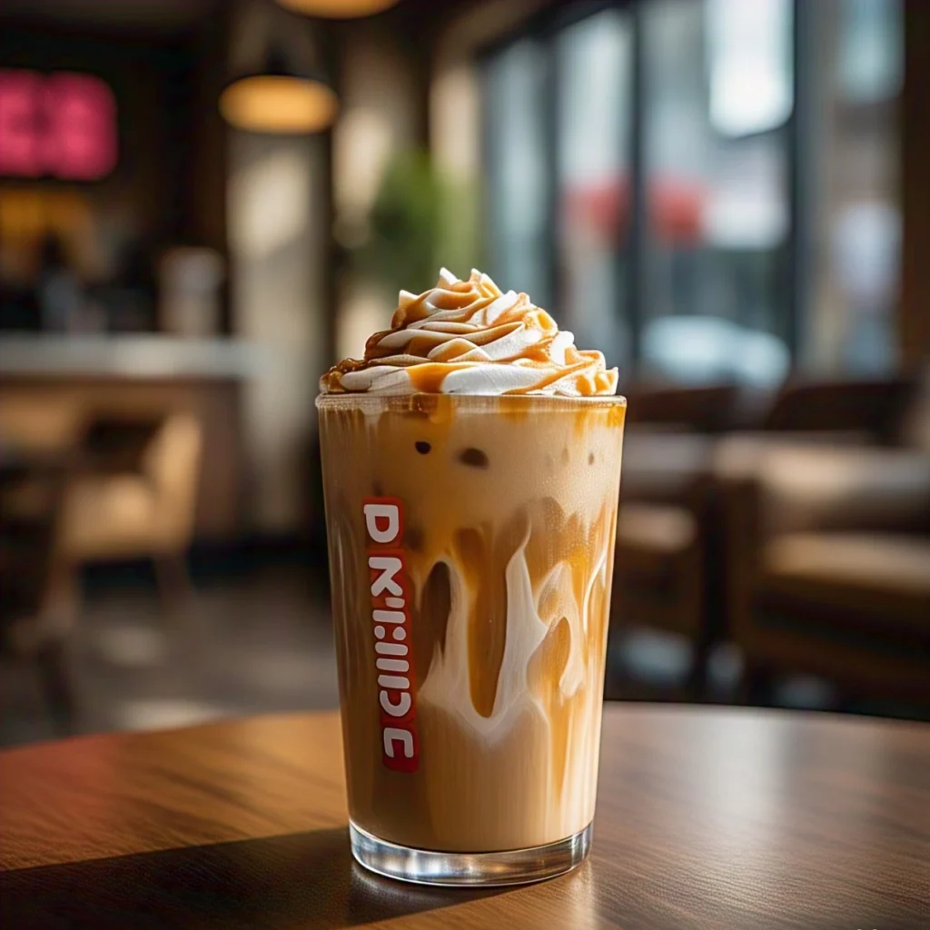 caramel swirl iced latte