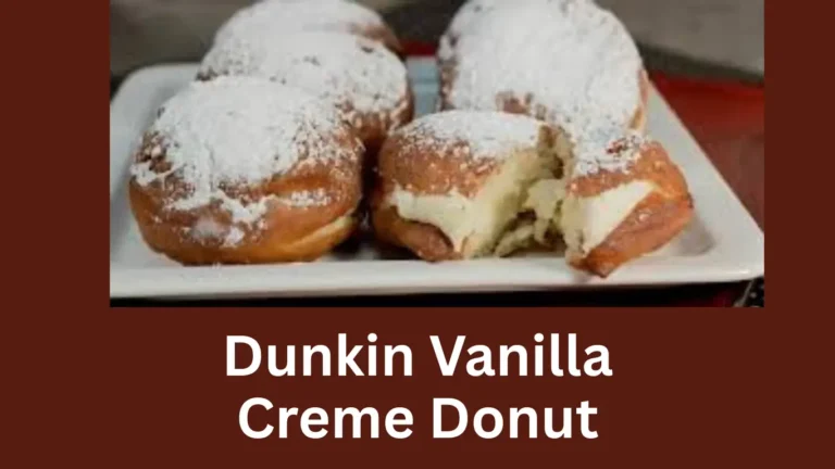 Dunkin Vanilla Creme Donut