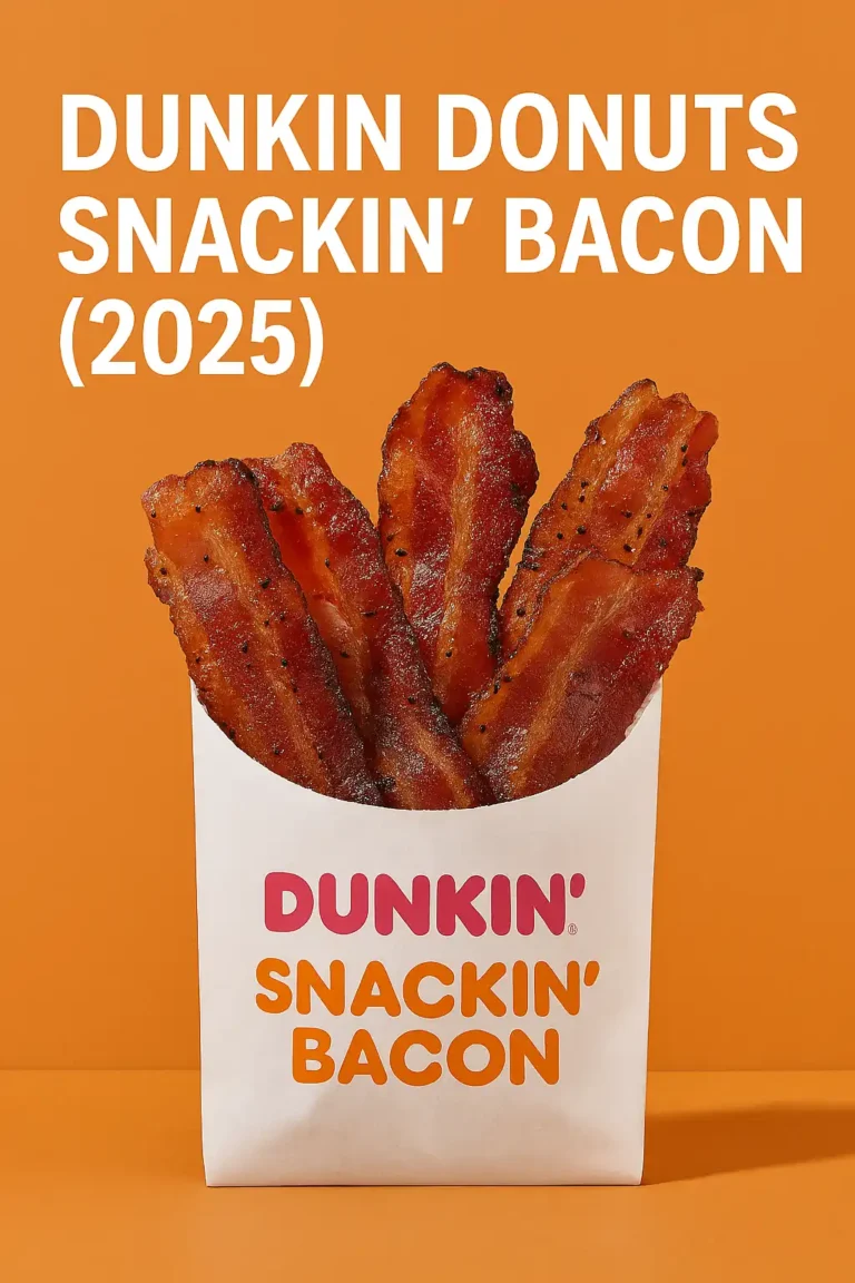 Dunkin Donuts Snackin bacon