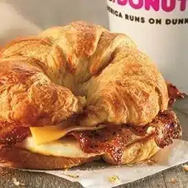 dunkin donuts croissant sandwich