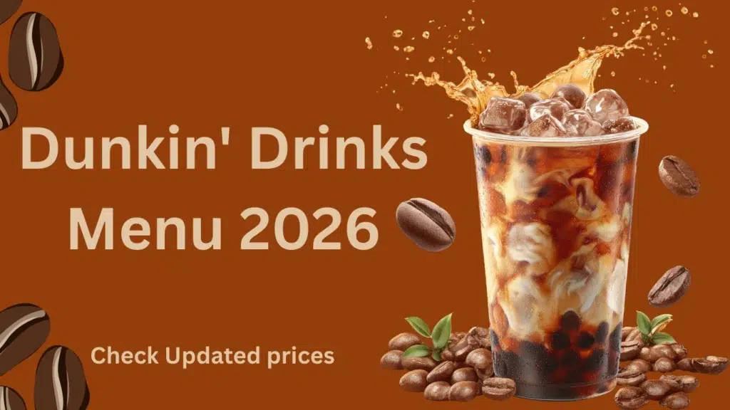 dunkin donuts drink menu 2026