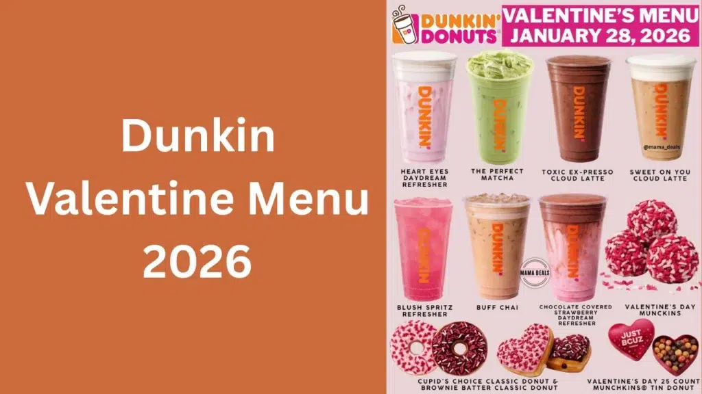 Dunkin Valentine Menu 2026